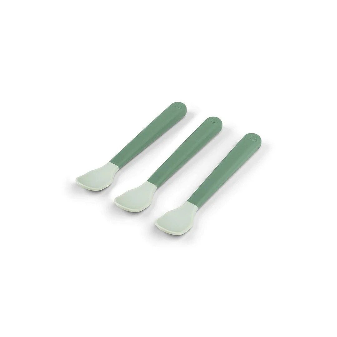 Done by Deer Σετ Κουτάλια Σιλικόνης Easy Grip Green 3τμχ