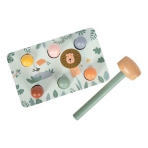 Small Foot Εκπαιδευτικό Ξύλινο Παιχνίδι με Σφυρί - Safari 12m+ - Image 2