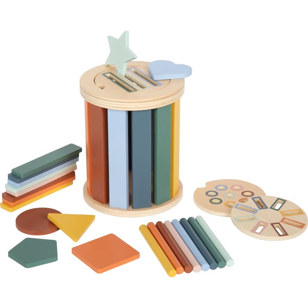Small Foot Montessori Ξύλινο Παιχνίδι Ταξινόμησης Σχημάτων & Χρωμάτων 12m+
