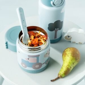 Done by Deer Θερμός Φαγητού Tiny Farm Blue 300ml - Image 3