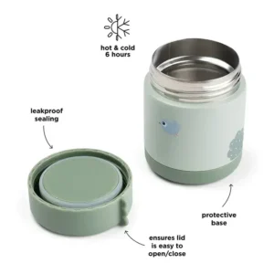 Alternative view of Done by Deer Θερμός Φαγητού Playground Green 300ml