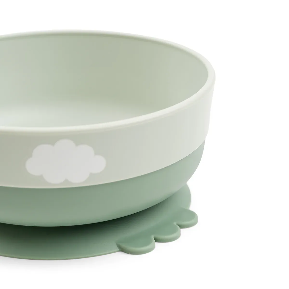 Done By Deer Σετ Φαγητού 3τμχ με Βεντούζα Happy Clouds Green - Image 6