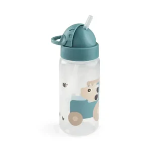 Alternative view of Done by Deer Παιδικό Παγούρι με Καλαμάκι Tiny Farm Blue 350ml