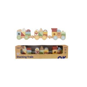 Tooky Toy Ξύλινο Tρενάκι Στοίβαξης με τουβλάκια - Image 3