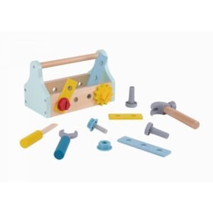 Tooky Toys Ξύλινη εργαλειοθήκη με Εργαλεία