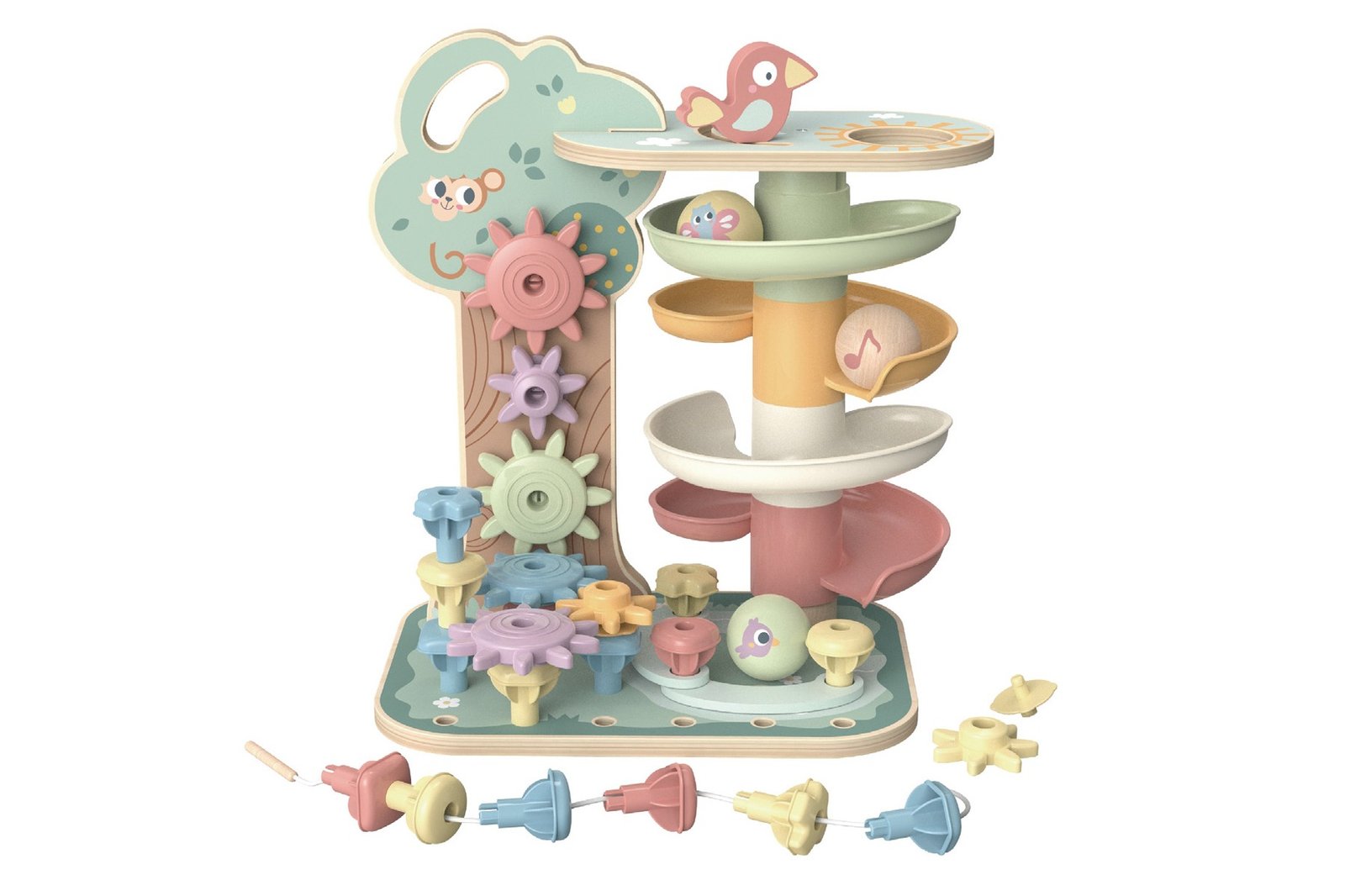 Tooky Toy Παιχνίδι Στοίβαξης & Πίστα με μπάλες