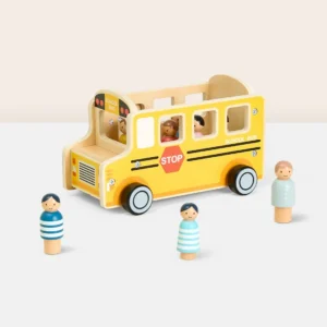 Tooky Toy Ξύλινο Σχολικό Λεωφορείο