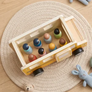 Tooky Toy Ξύλινο Σχολικό Λεωφορείο - Image 3