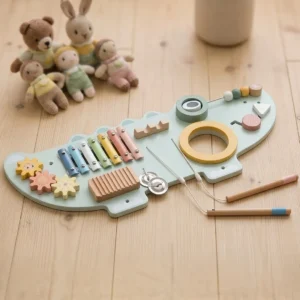 Tooky Toy Ξύλινος Μουσικός Πίνακας Δραστηριοτήτων "Κροκόδειλος" - Image 4