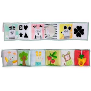 Taf Toys Μαλακό Βιβλίο Δραστηριοτήτων Διπλής Όψης 3 σε 1 Baby Book