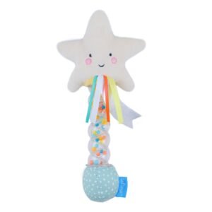 Taf Toys Βρεφική Μαλακή Κουδουνίστρα με Ήχους Βροχής Αστέρι