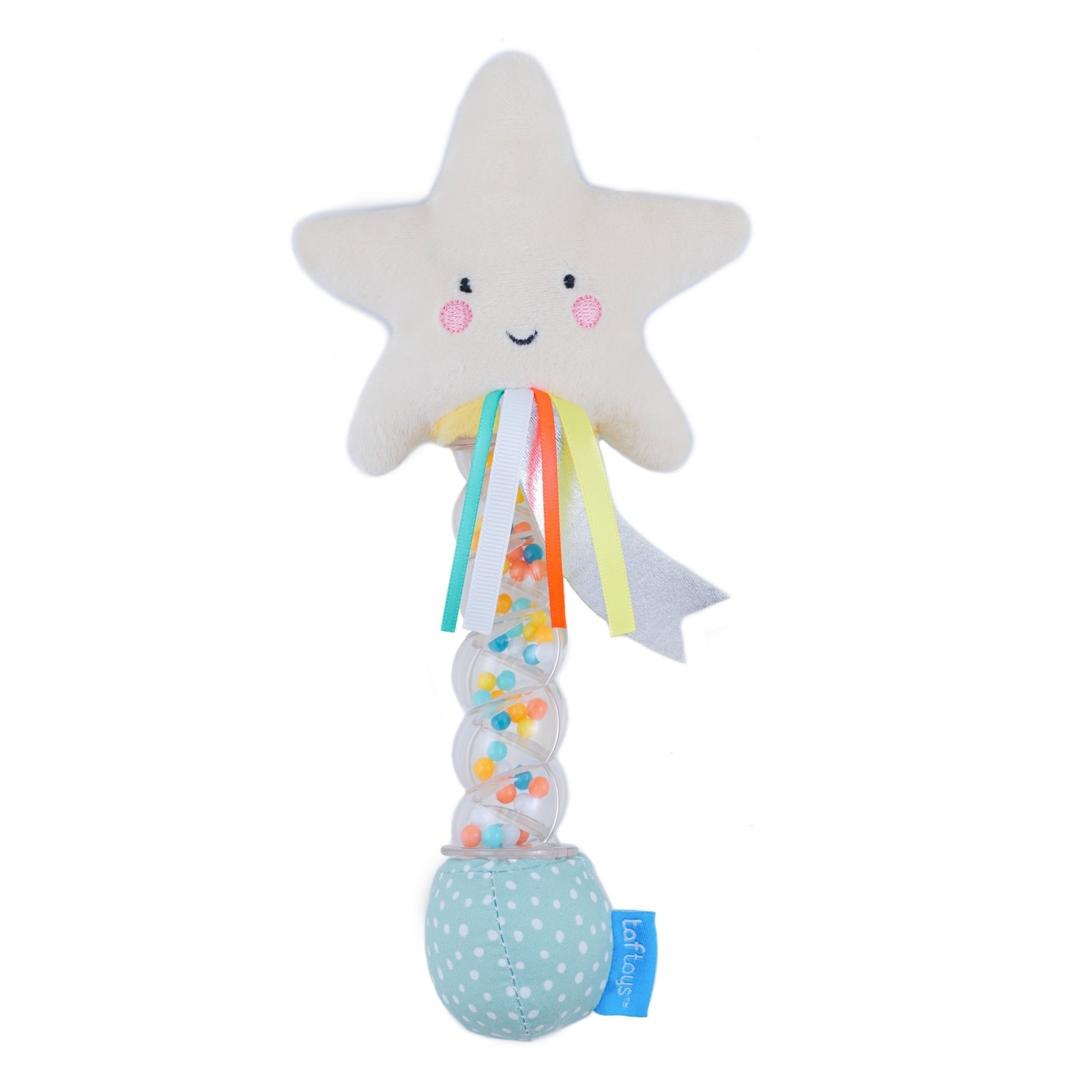 Taf Toys Βρεφική Μαλακή Κουδουνίστρα με Ήχους Βροχής Αστέρι