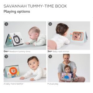 Taf Toys Μαλακό Βιβλίο Διπλής όψης Savannah Tummy-Time - Image 5