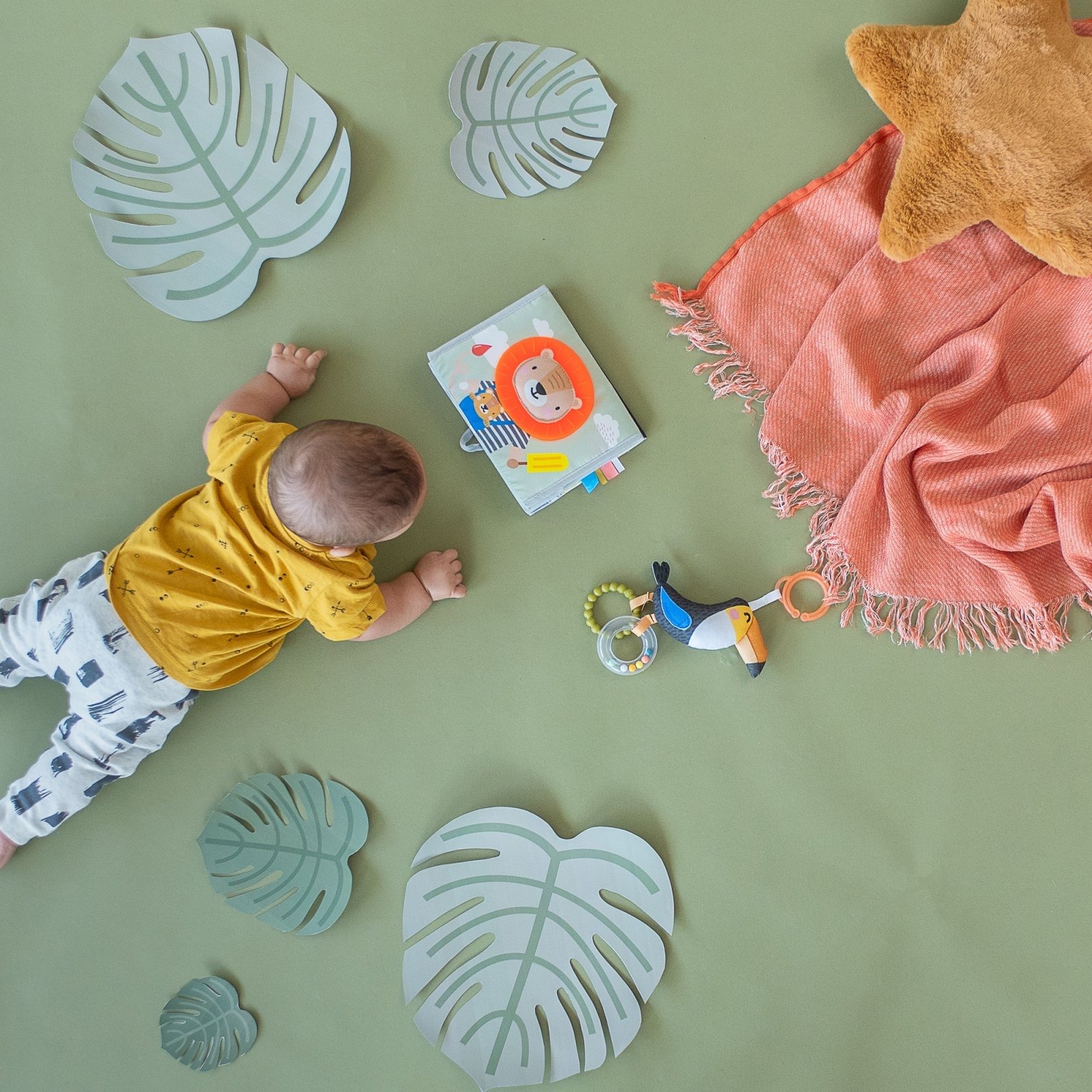 Taf Toys Μαλακό Βιβλίο Διπλής όψης Savannah Tummy-Time - Image 2